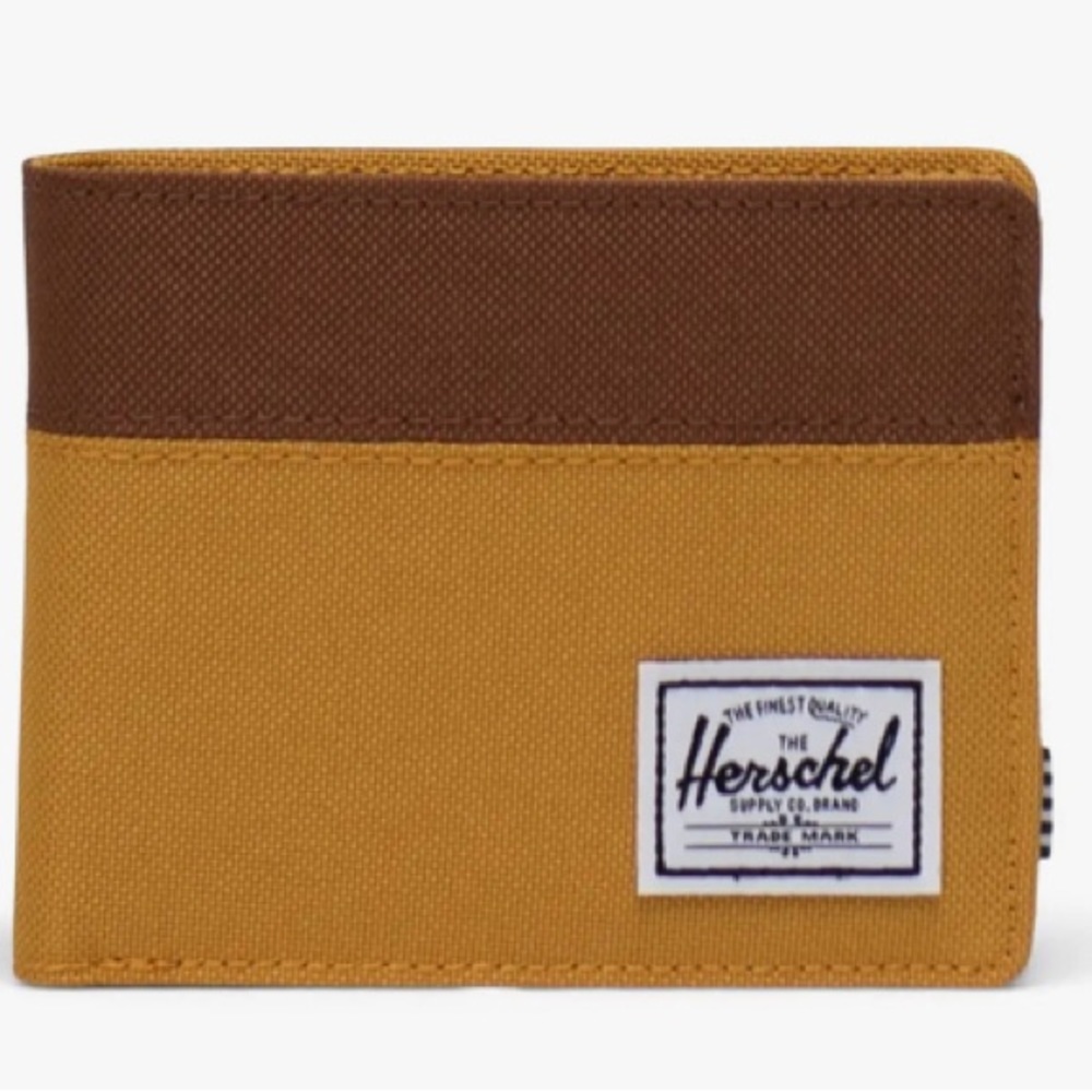 Herschel Harvest Gold Roy Coin Wallet NWT